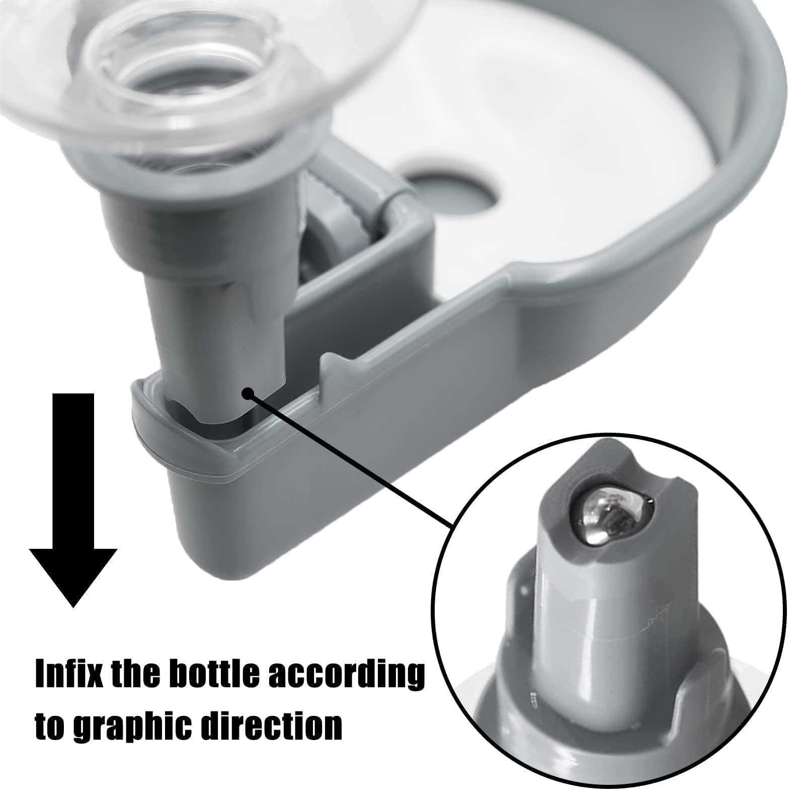 Mangiatoia Per Conigli BREUAILY 4 In 1 - Con Vassoio, Bottiglia E Ciotole, In Legno E Acciaio - Foto 2