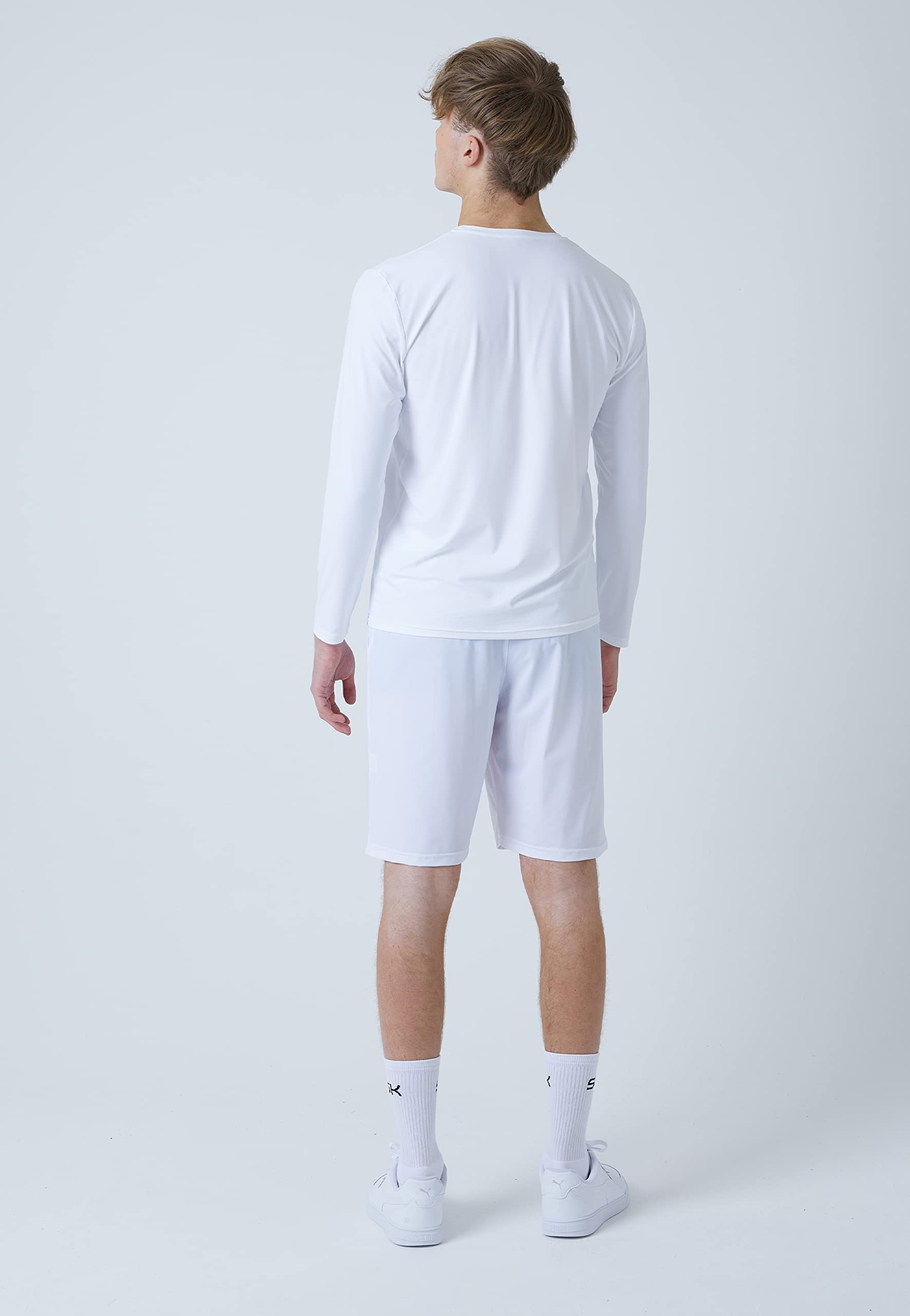 Sportkind Jungen & Herren Tennis, Padel, Fitness, Sport Longsleeve Shirt mit Rundhalsausschnitt, atmungsaktiv, UV-Schutz UPF 50+