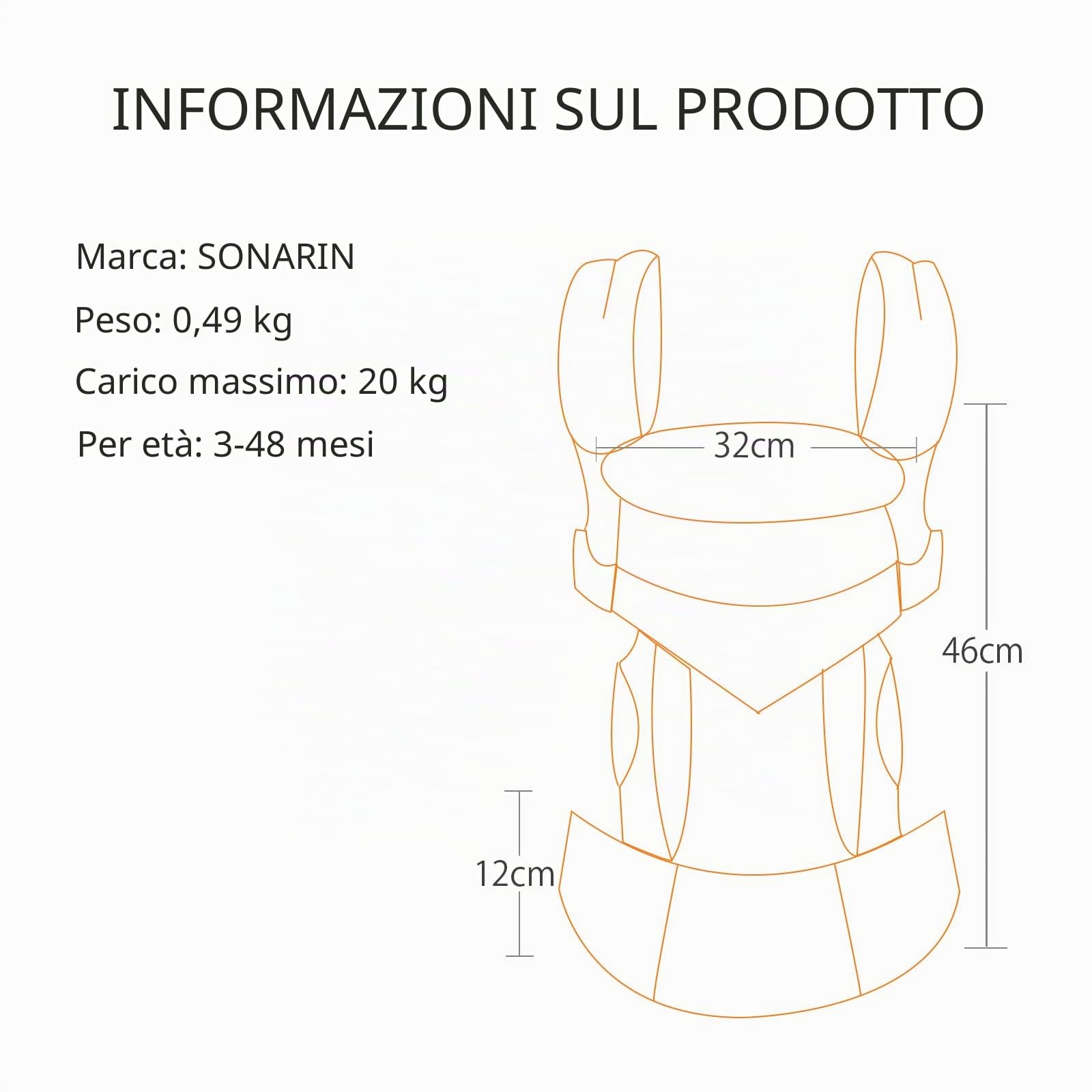 SONARIN 3-in-1 Marsupio Neonati Traspirante,Portantina Bebè Leggero Multifunzione Porta Bambino Ergonomico,Regolabile per Neonati e Bambini 3-48 Mesi,Tutte le Posizioni(Verde)
