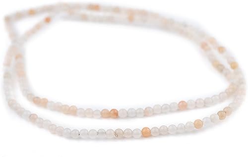 Miniatura 3 de The Bead Chest Cuentas Redondas de Aventurina Rosa (4mm) Piedra Preciosa Orgánica, Esférica, Energía, Piedra de Curación, Cristal para Joyería,