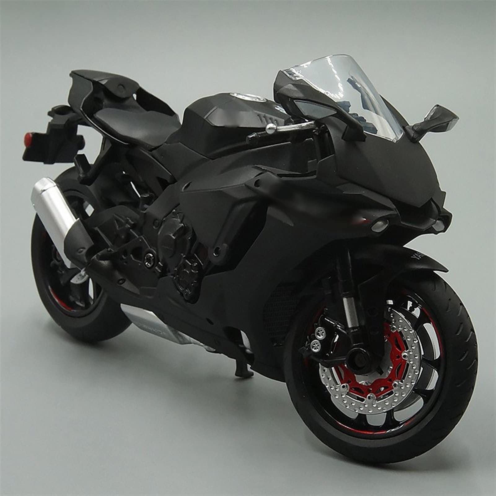 1:12 Yamaha YZF R1 métal moulé sous pression moto jouet modèle de voiture pneus en caoutchouc roue direction jouets motos enfants cadeaux de fête des enfants