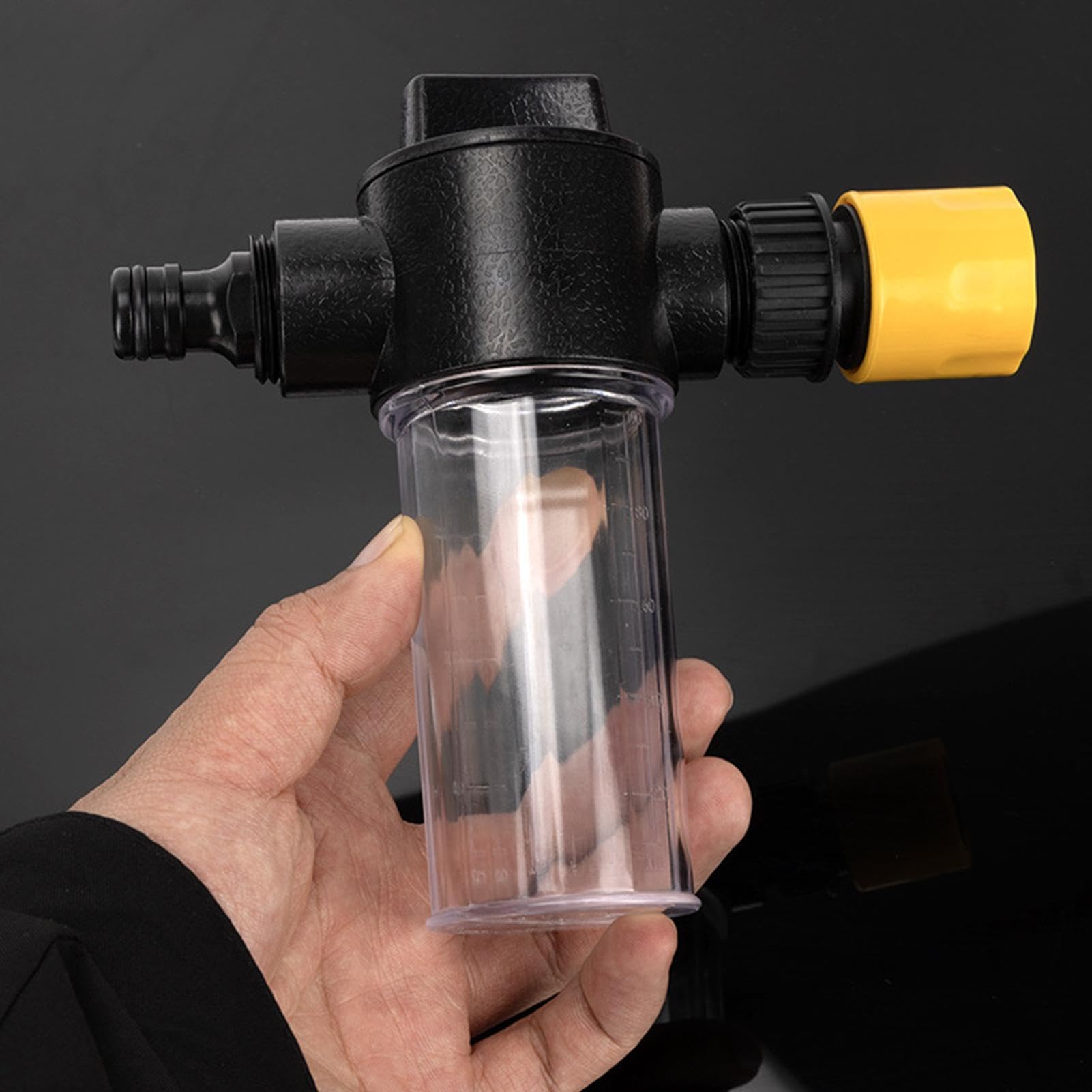 Dysza węża wodnego, 100 ml, dozownik nawozu, płynny rozpylacz, dysza natryskowa do węża ogrodowego, do trawnika, podwórka, patio, podjazdu, ogrodzenia, garażu, chodnika