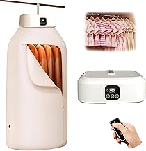 Electric Cloth Warmer - Portable Cloth Warming Machine for Home, Warming Bag, and Towel Rack - Automatic Wet Clothing Air Warmer,White,Acrylonitrile Butadiene Styrene Dryer