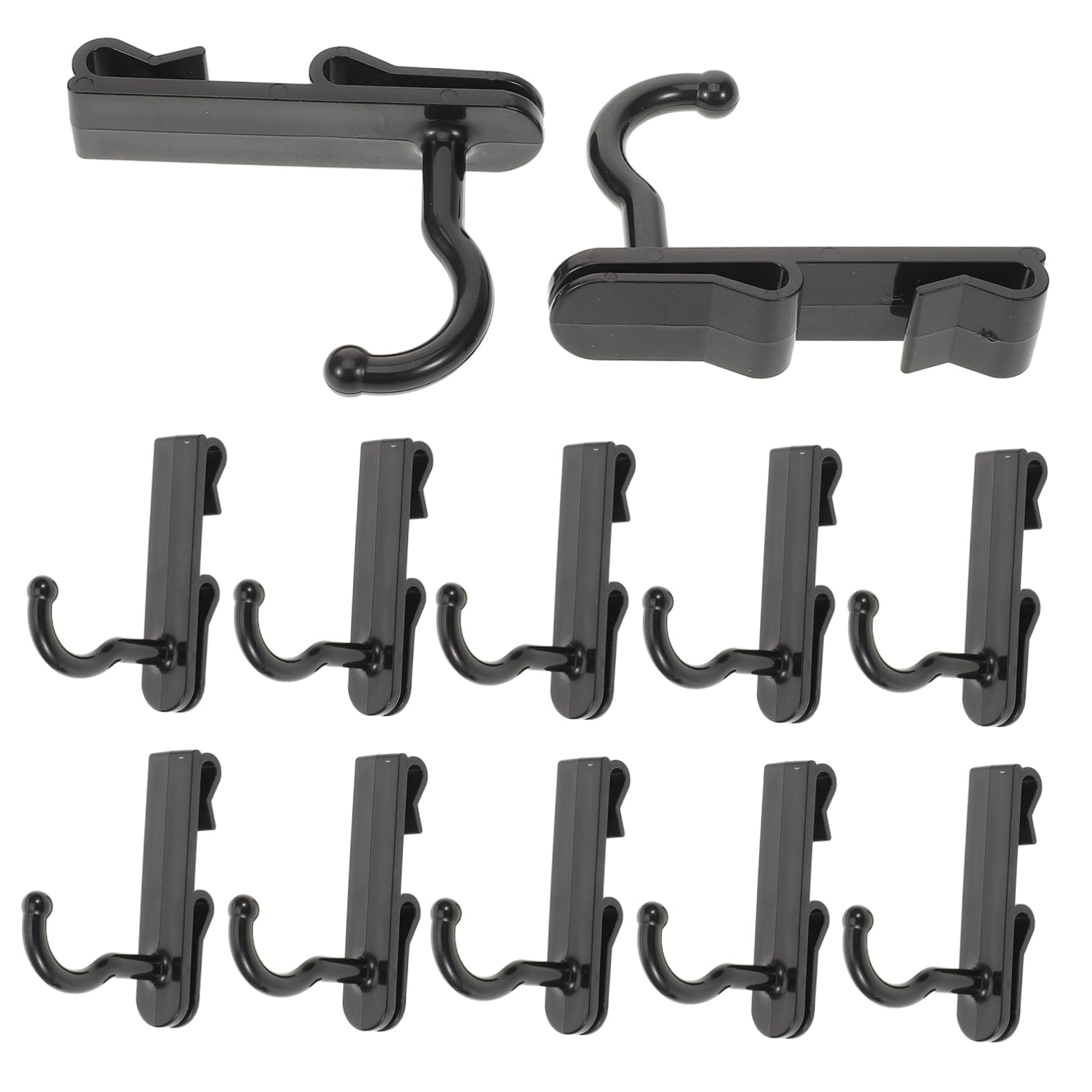 DOITOOL 1set Utility Hooks Durable Wall Mounted Hangers for Wire Grid Display Practical Hooks for Pictures Artwork Sleek Design for Modern Decor 24pcs