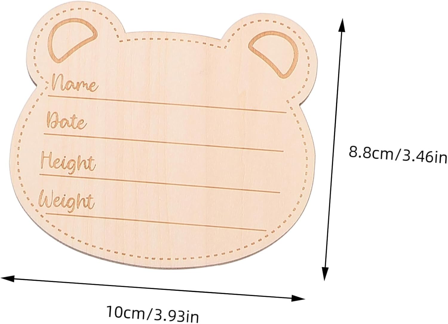 MERRYHAPY 14pcs Wooden Growth Cards for Newborns, Lightweight Monthly Signs for Tracking Development, Suitable for Party Setting and Home, Gift for Newborn Boys and