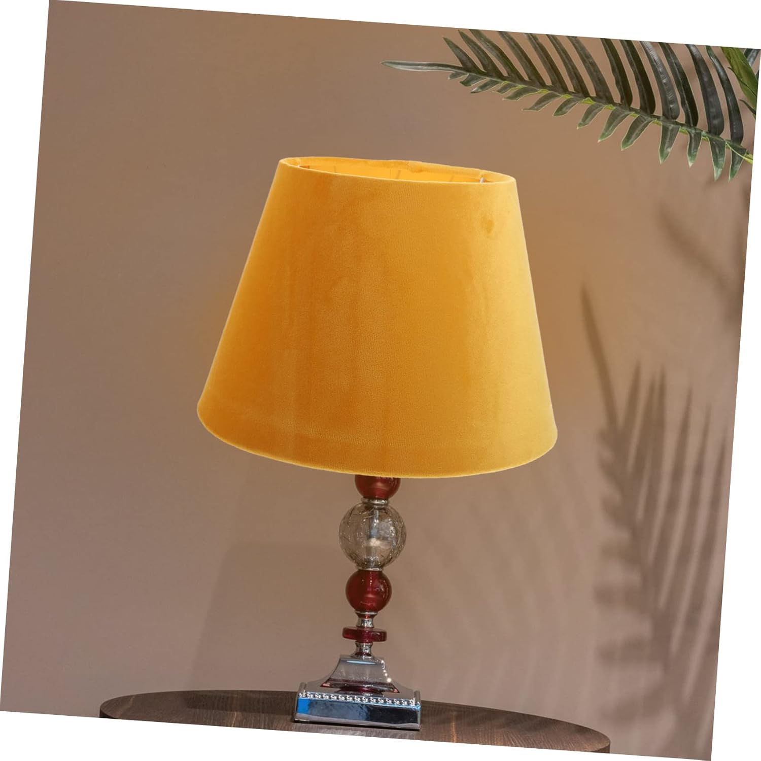 jojofuny 1pc Simple Cloth Lampshade with Gold Lining Light Cover for Table and Floor Lamps Decorative Design Housewarming