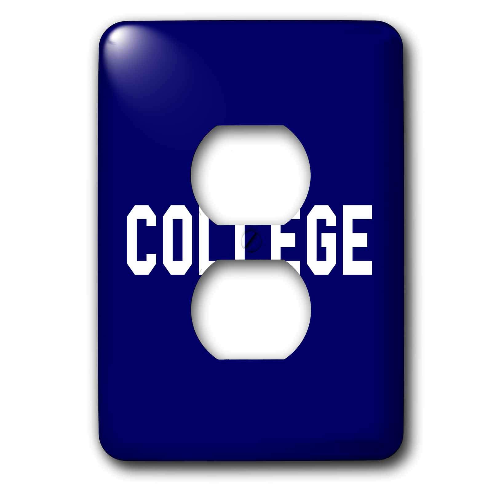 2 Prise de courant décorative 3dRose lsp_15927_6 College double