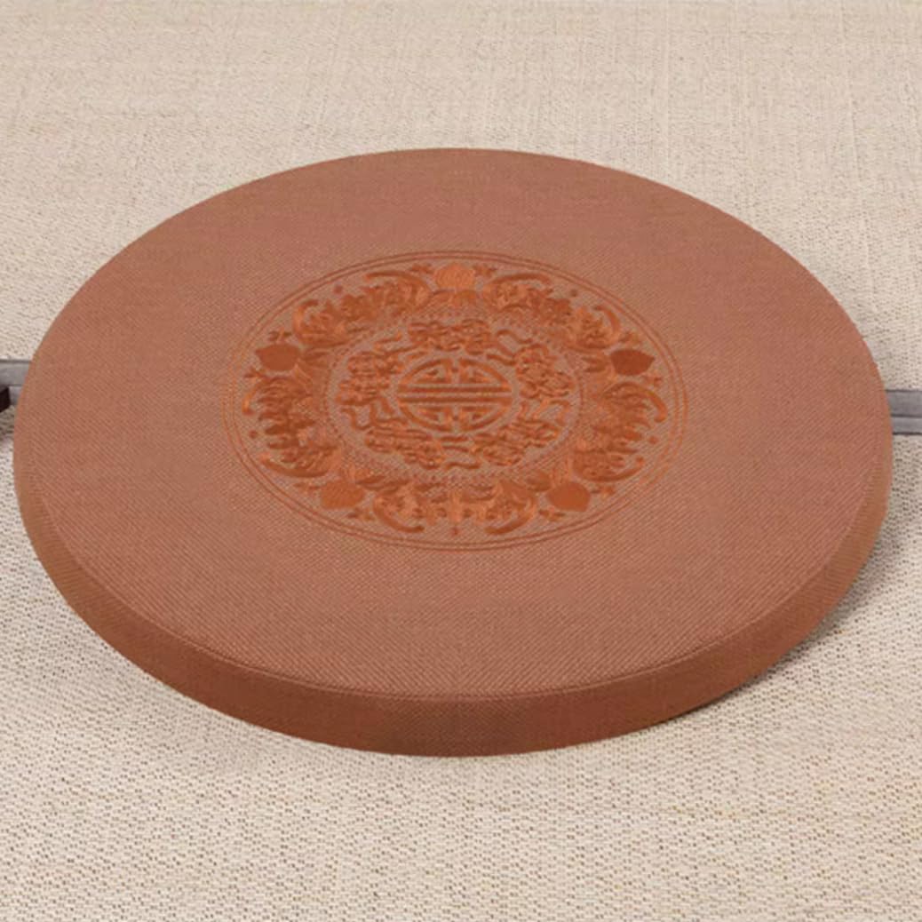 Cojín redondo para meditación, cojín de meditación, juego de alfombrillas de meditación, cojín de yoga para yoga, almohada de suelo transpirable japonés, almohada de suelo de tatami japonés,