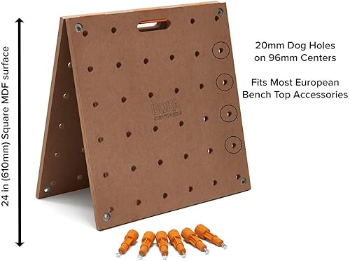 Miniatura 10 de BORA Mesa Centipede para banco de trabajo Bora Centipede - Soporte de trabajo para caballos, 24 x 48 pulgadas, incluye parte superior de madera con