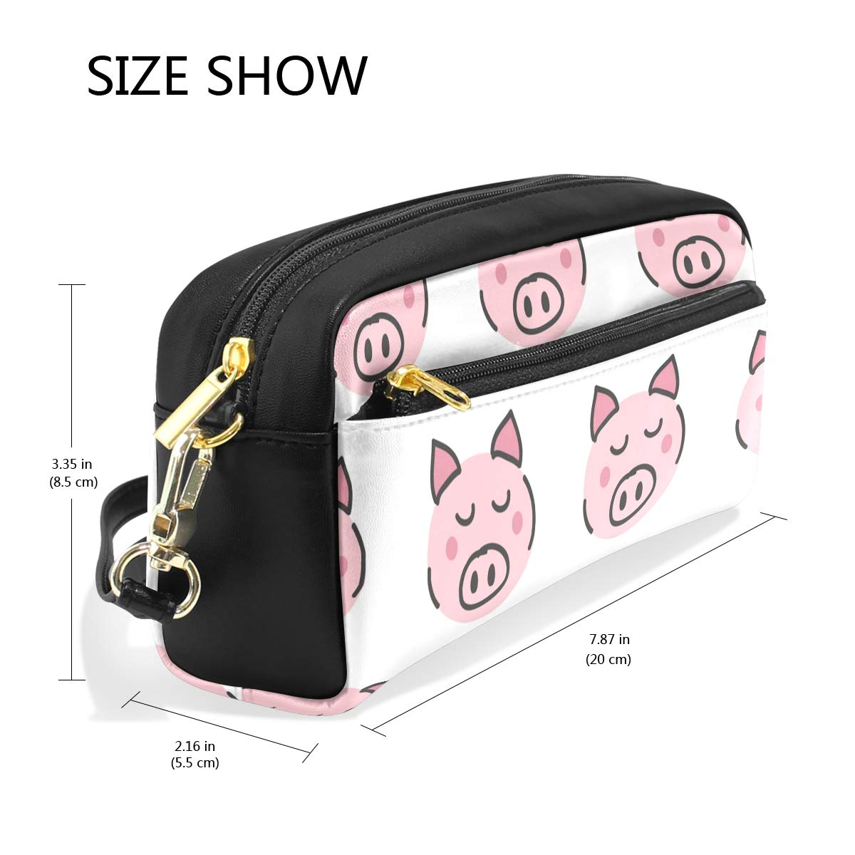 Eslifey Papageien-Make-up-Etui Aus PU-Leder – Mehrlagig, Wasserfest, 20 X 8 X 7 Cm