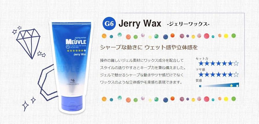 Amazon | MEUVLE (ミューヴル) ジェリーワックス G6 (ブルー