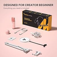 Vista 9 de MAONO Micrófono USB, 192kHz/24bit Plug & Play PC Podcast condensador cardioide metal kit de micrófono con chip de sonido profesional para grabación