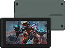 HUION Drawing Tablet Kamvas 13 Monitor de desenho gráfico com tela de 13,3 polegadas com tela laminada completa (verde)