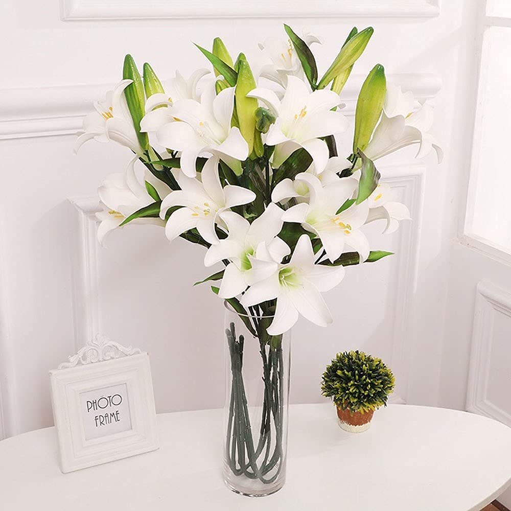 Lily Artificial Flowers - Elegant Home Decor -11