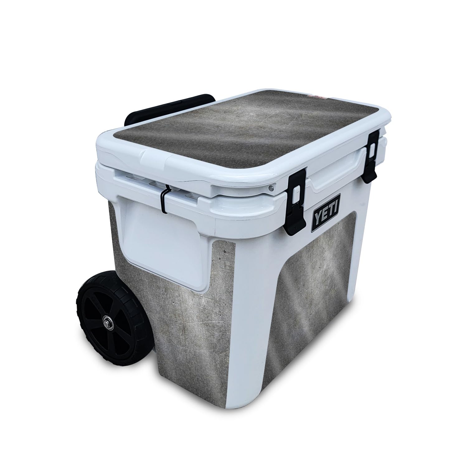 Glossy Glitter Skin Compatible with Yeti Roadie 32 Wheeled Cooler - Scratched Up - Premium 3M Vinyl Protective Wrap Decal Cover - Easy to Apply | Crafted in The USA by MightySkins