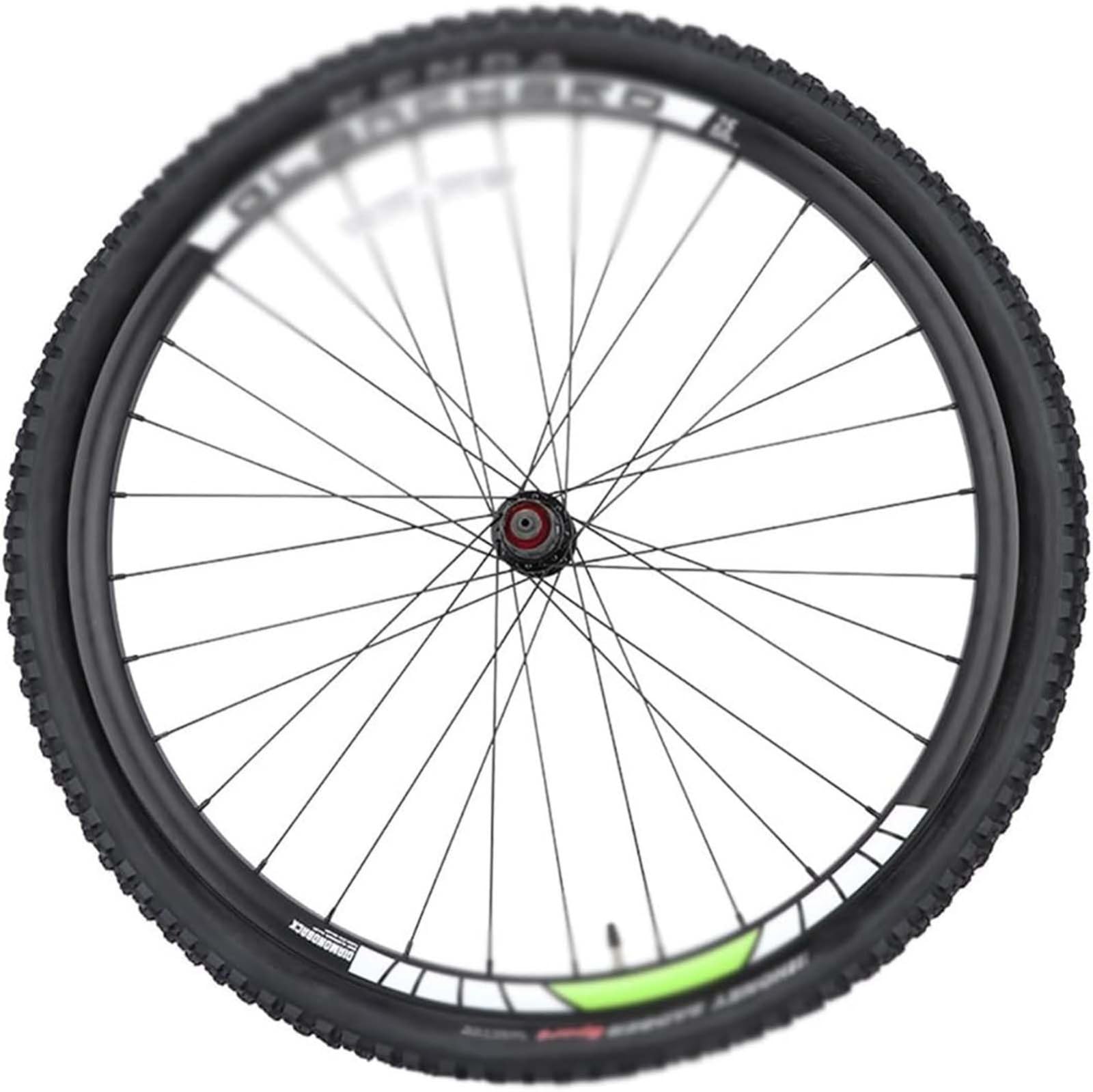 Generic Mountain Bike Ruote da 29 Pollici, Perno Passante Anteriore e Posteriore a sgancio rapido, Set di Ruote MTB con Pneumatico Esterno 29X2, Cerchio Center Lock