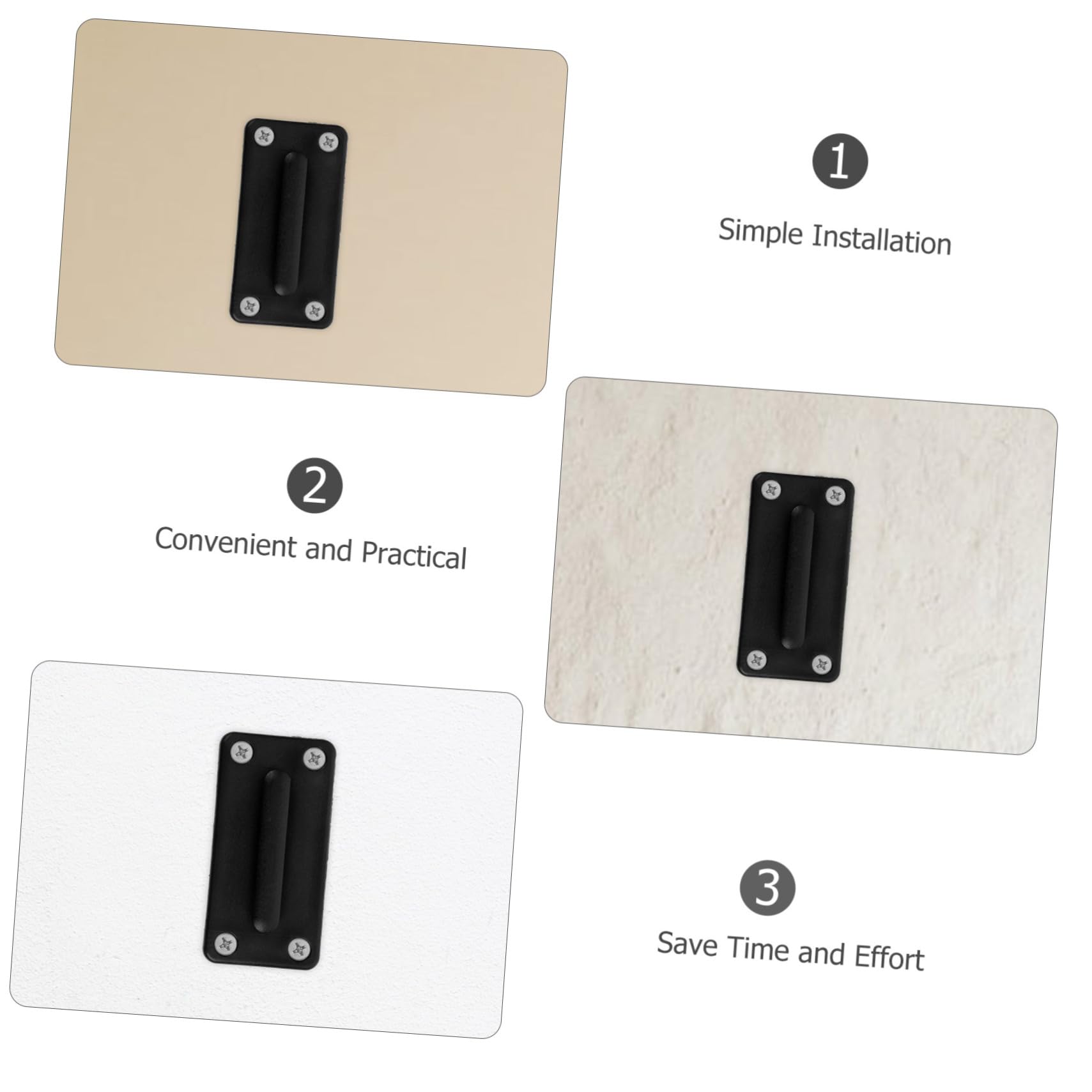 MUSISALY 1 Set Black Abs Retractable Belts Receiver Retractable Rope Receiver Plastic Belt Wall Receiver Belt Wall Receiving