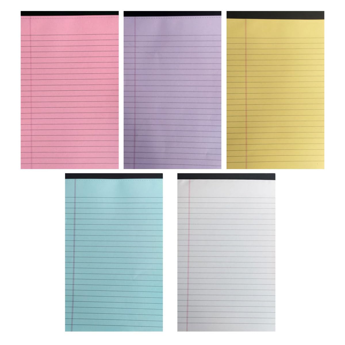 COOPHYA 5pcs Multi-color Household Memo Pads with Horizontal Lines, Compact Tearable Notepads for Task Planning and Note Taking, Small Portable Office and Home Planner