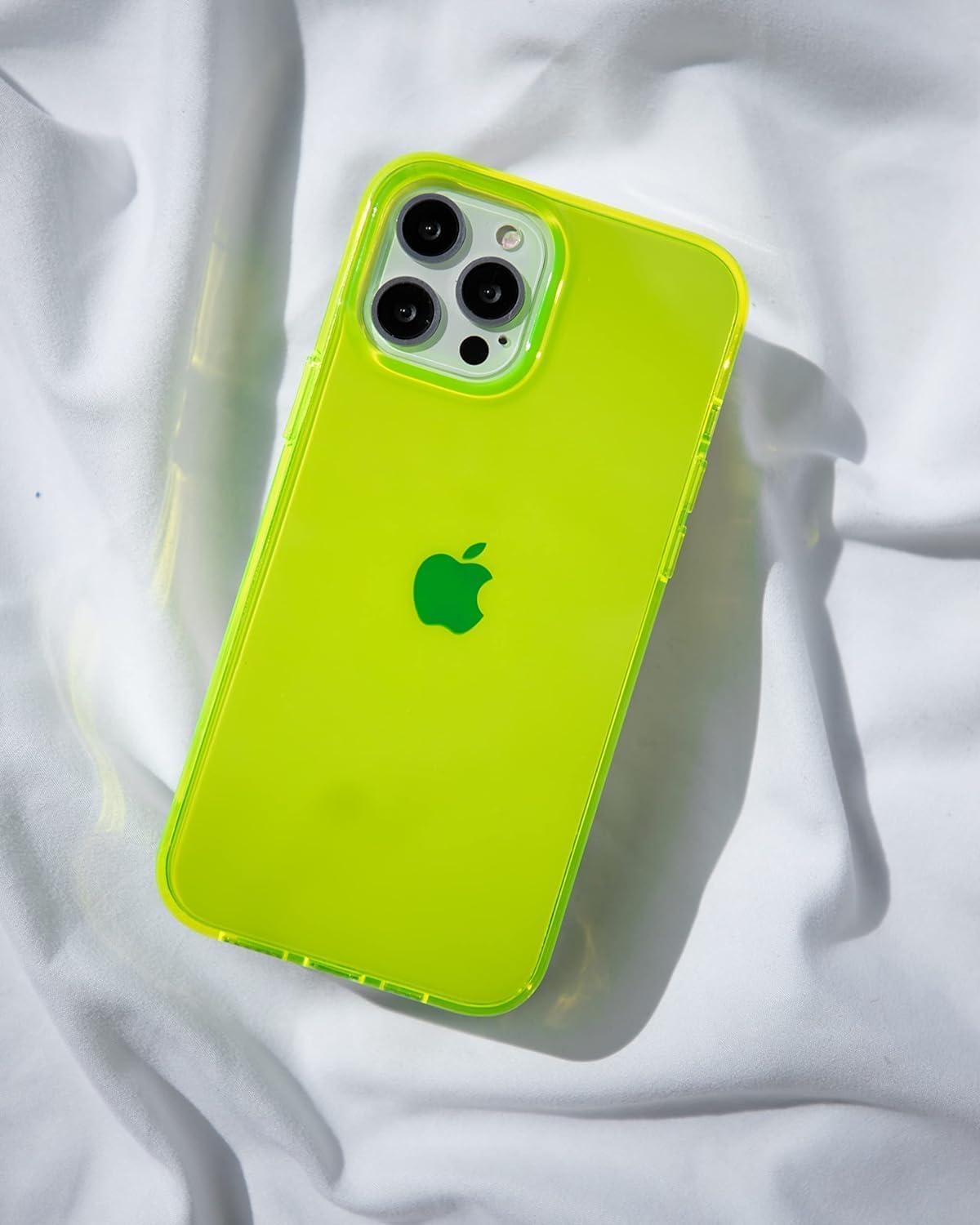 FELONY CASE for iPhone 13/14 - Neon Yellow Crystal Clear Phone Case, Compatible with MagSafe - 360° Shockproof Protective Case Designed for Apple iPhone 13/14