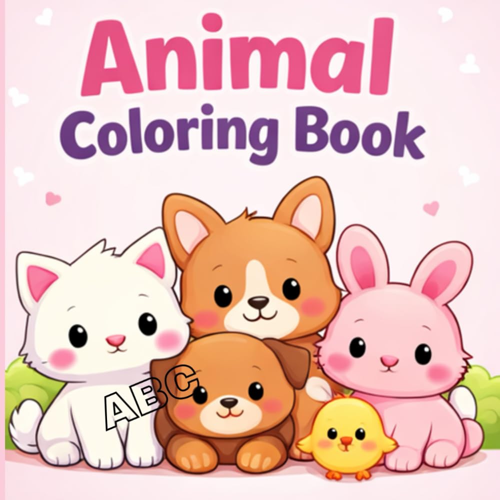Animal Coloring Book: A to Z Cute Animals Coloring Book for Children