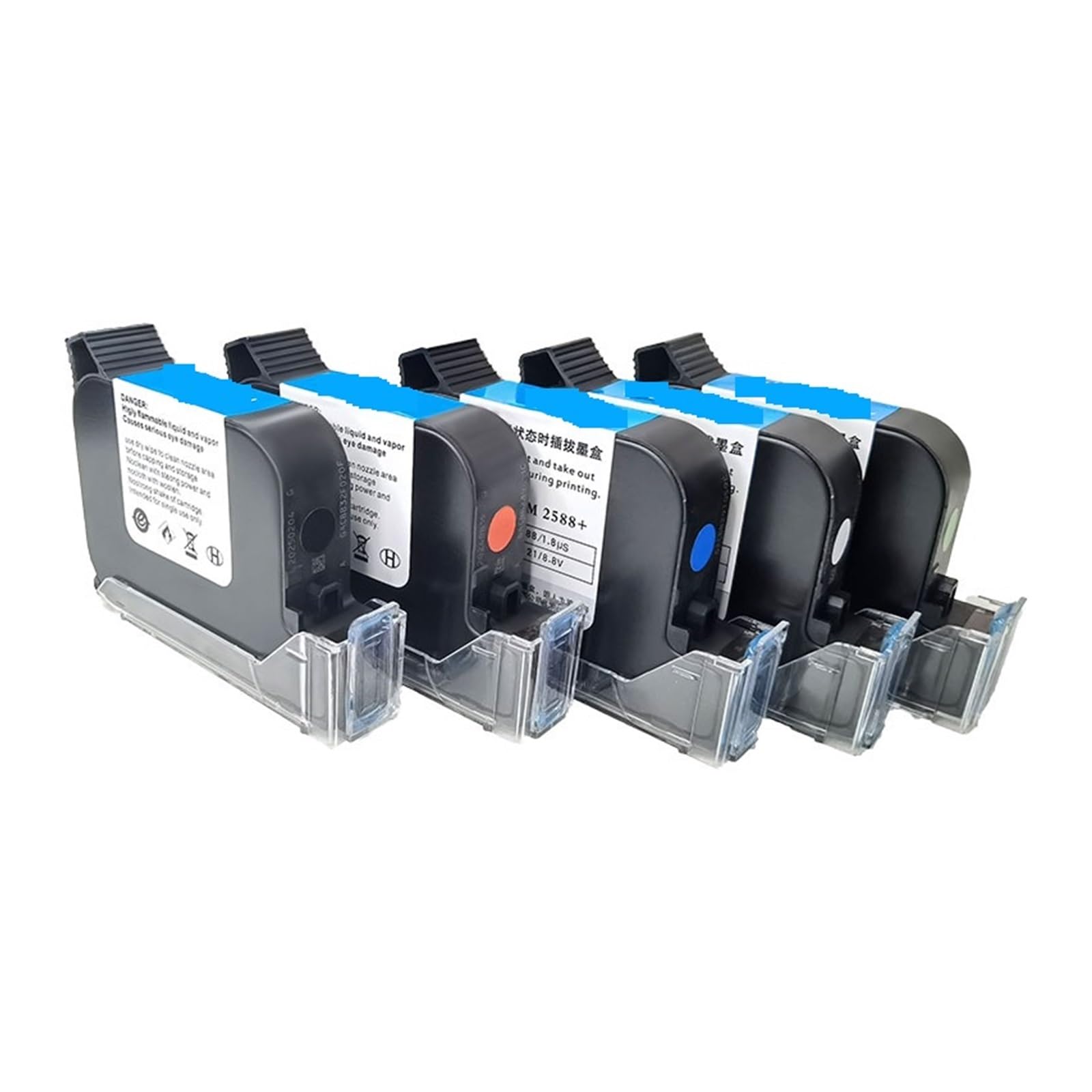 Cartucce d'inchiostro 12.7mm 2588 Cartucce d'inchiostro del codificatore batch ad asciugatura rapida for stampante a getto d'inchiostro portatile Su Cartone, Legno(Black)