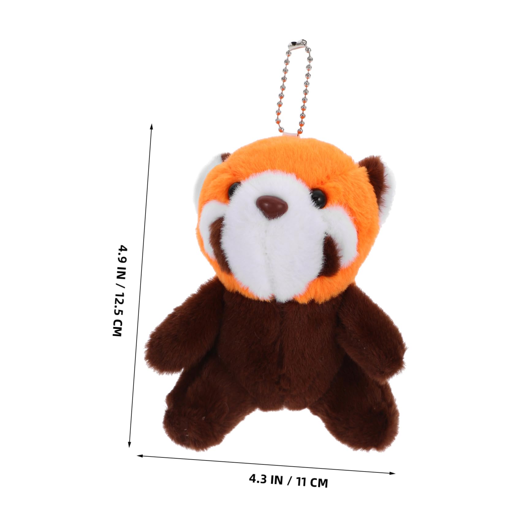 Toddmomy Little Raccoon Pendant Plush Stuffed Fluffy Animal Cuddly Cartoon Key Chain Keychain Decorative Bag Pendant Bag Ornament Raccoon Hanging Decor Key Chain Pendant Pp Cotton