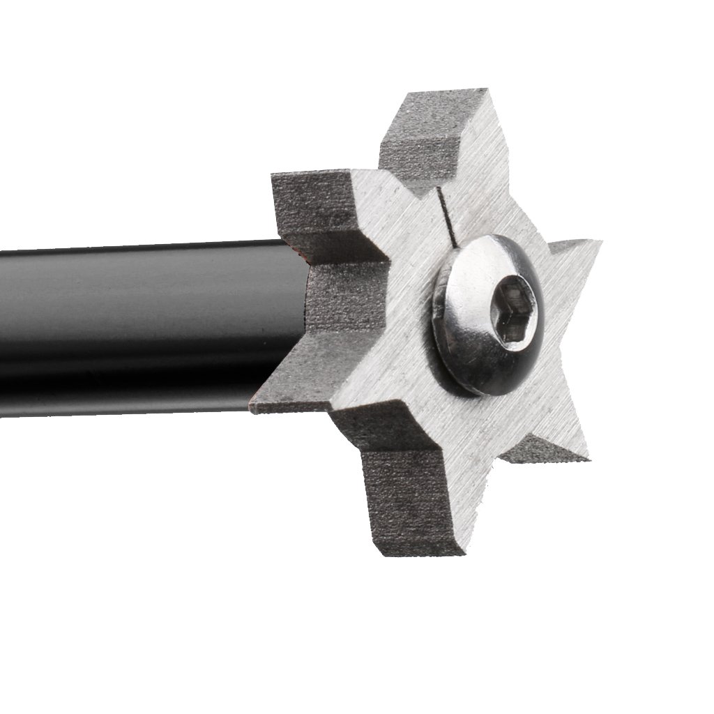 Golfschläger Iron Wedge U & V Square Groove Sharpener Cleaner Schwarz