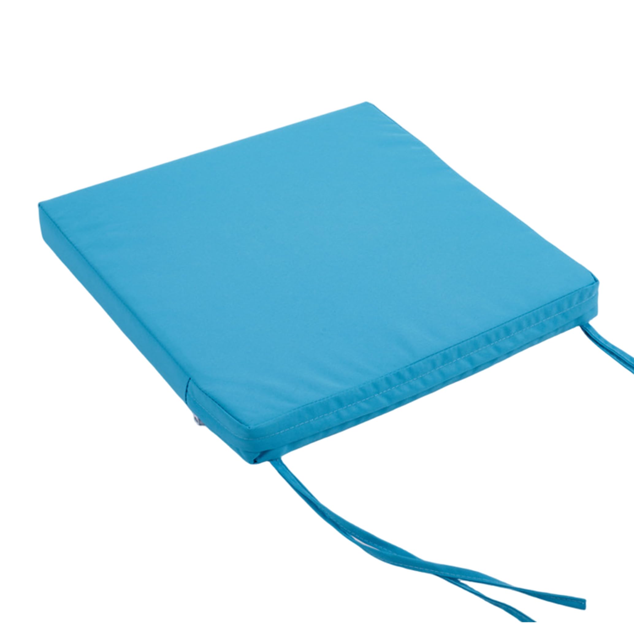 Xoeryoy Waterproof Seat Cushion, 15.75x15.75x3.15inch Outdoor Chair Cushion With Secure Straps & High-density Sponge, Sky Blue