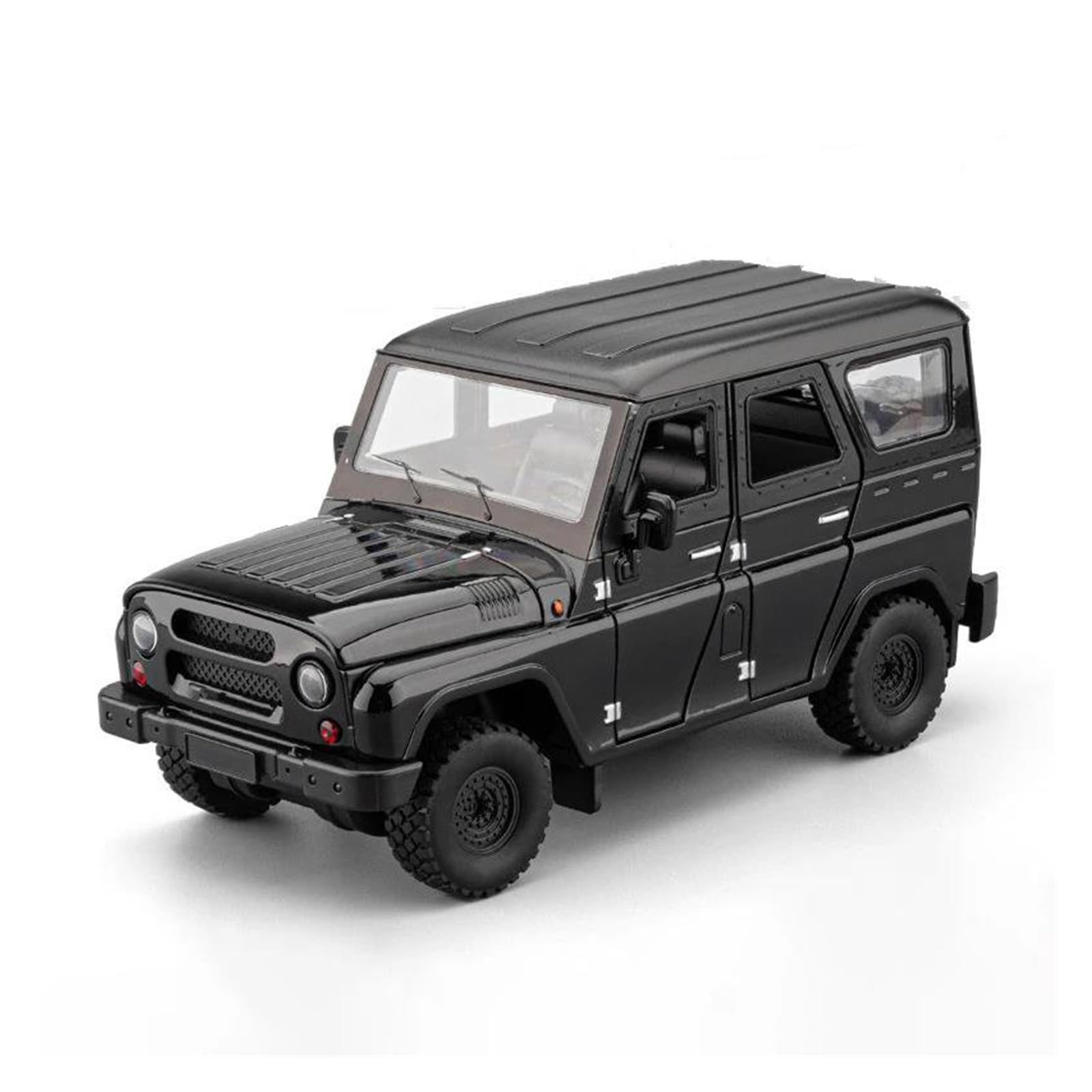 MOCALUX Scale Die-Cast Model Car 1:18 For UAZ For Hunter Alloy Model Diecasts Metal Vehicles(Black)