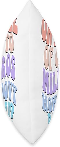 Miniatura 2 de Cute Retro Girls Groovy Milagros Personalized Name Throw Pillow, 16x16, Multicolor