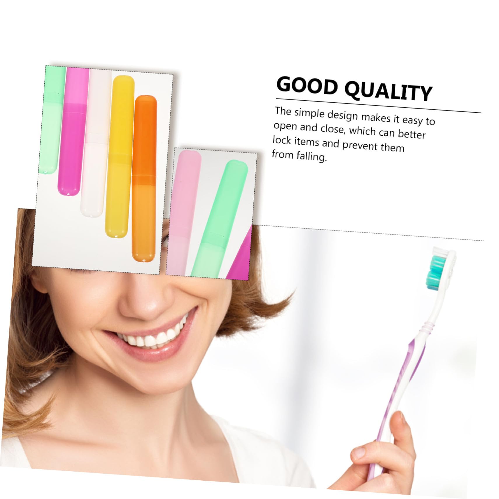 Beaupretty Boîte à Brosses à Dents Portable 40 Pièces Abs pour Voyage
