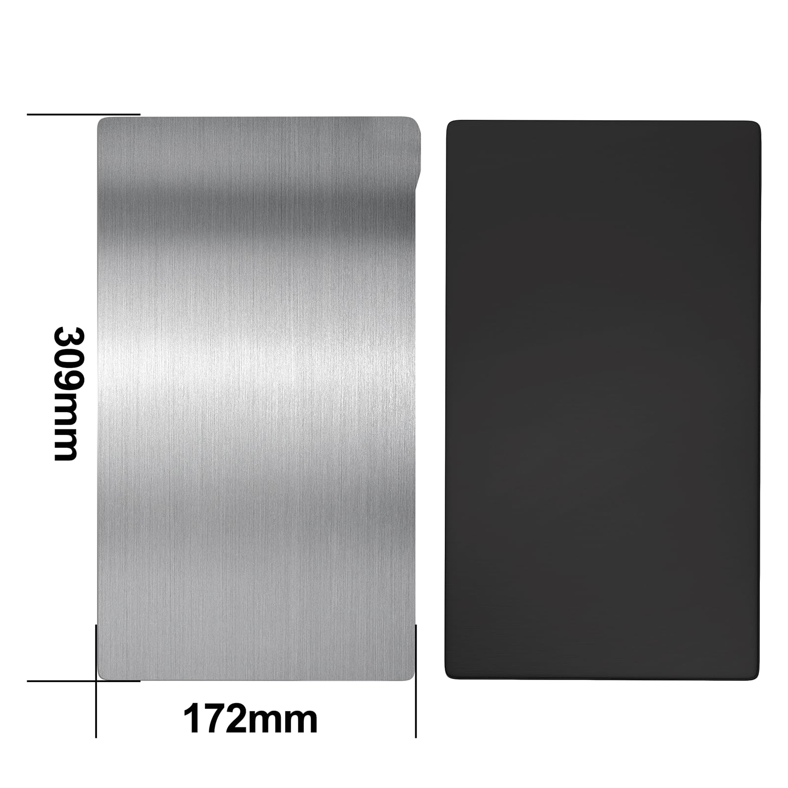 1 sztuka elastyczna płyta stalowa do drukarki 3D na żywicę, sprężynowa płyta robocza ze stali i magnetyczna platforma bazowa kompatybilna z Anycubic Photon Mono M7 Max, 309x172mm