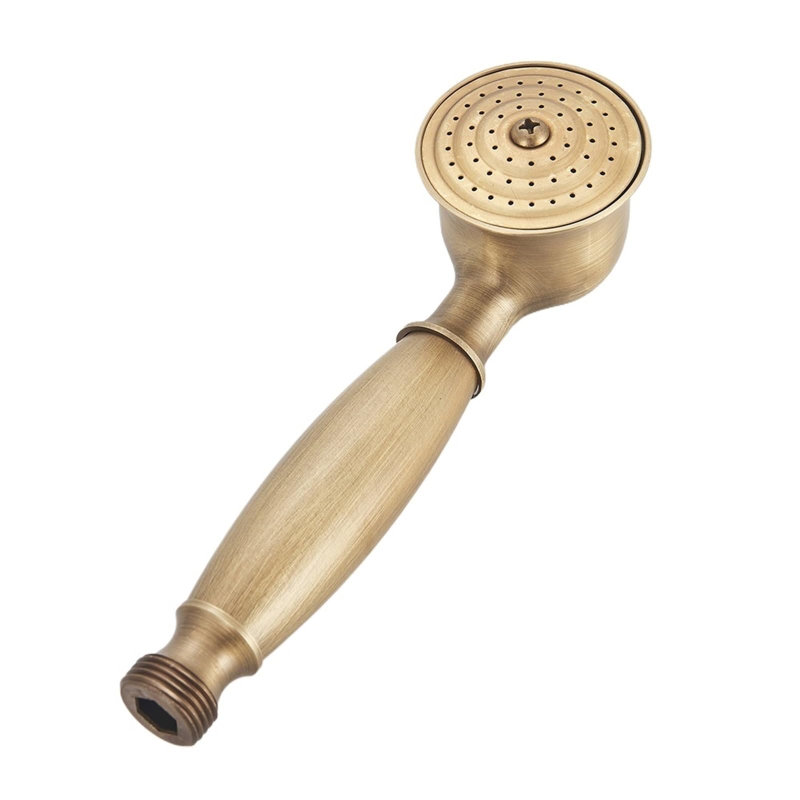 Shower Head Vintage Bathroom Shower Head Ceramic Brass Wall Mounted Bath Faucet Sprayer Hardware Accessory Hand Showerhead(Antique Brass A)