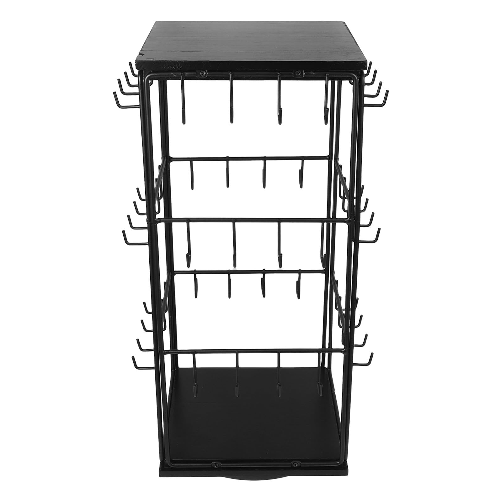Expositor de Joyas Soporte para Pendientes de Madera Organizador Giratorio para Uso Doméstico de Tocador y Minorista Expositor de Pendientes Venta Estante de Madera