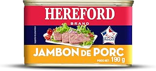Hereford - Jambon de porc 190g - 100% viande origine France - aide culinaire