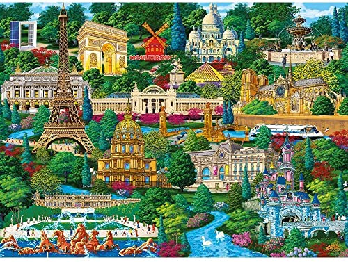 Trefl - Holzpuzzle, Frankreich Puzzle, Berühmte Orte - 1000 Teile, Wood Craft, unregelmäßige Formen… – Ansicht 4