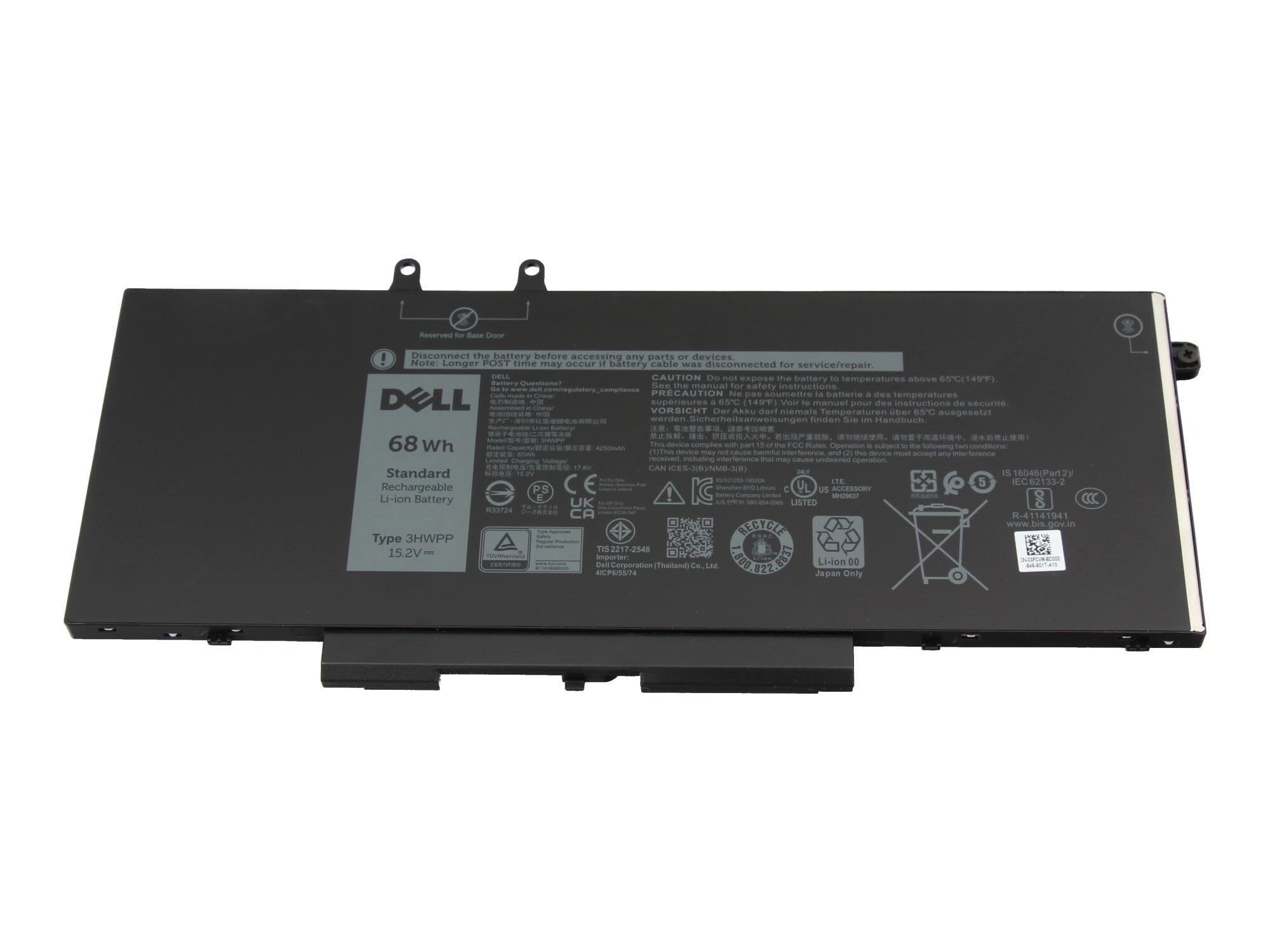 Dell Akku | Laptop Battery | Original 68Wh 15,2V für Precision 15 (3551)
