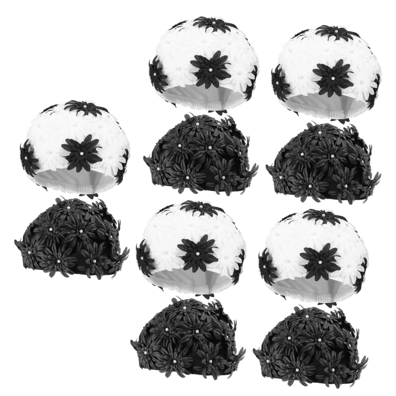 Gorro De Natación Floral Mujeres Protección del Cabello Gorro De Natación Y Elástico Piscina De Brocado Y Actividades Acuáticas