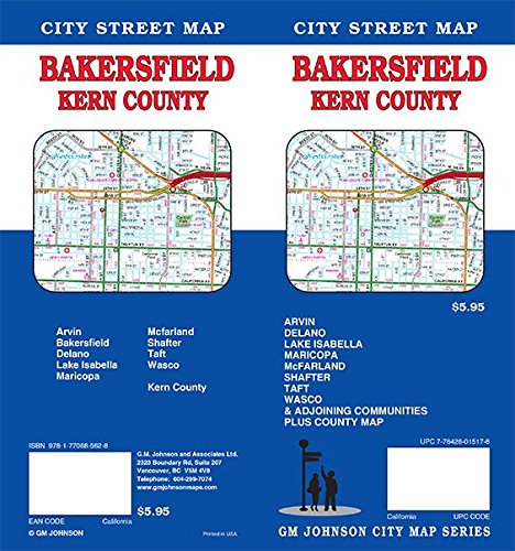 Bakersfield / Kern County, California Street Map Bakersfield / Kern County, California Street Map