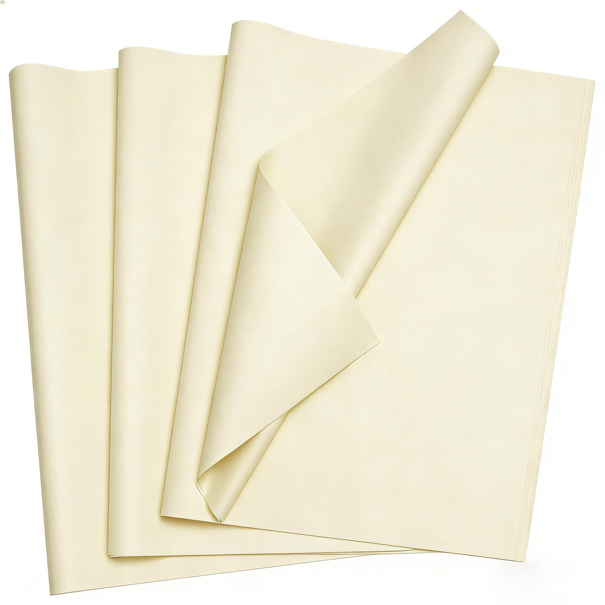 Bobobag 100 Sheets Ivory White Tissue Paper 20"X14" Tissue Paper for Gift Bags, Gift Wrapping Tissue, Christmas Tissue Paper Anniversary Holiday Decoration Arts Craft