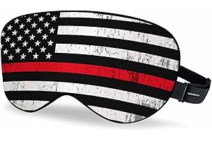 WONDERTIFY American Flag Sleep Mask: Show Your Patriotic Spirit and Support for Firefighters