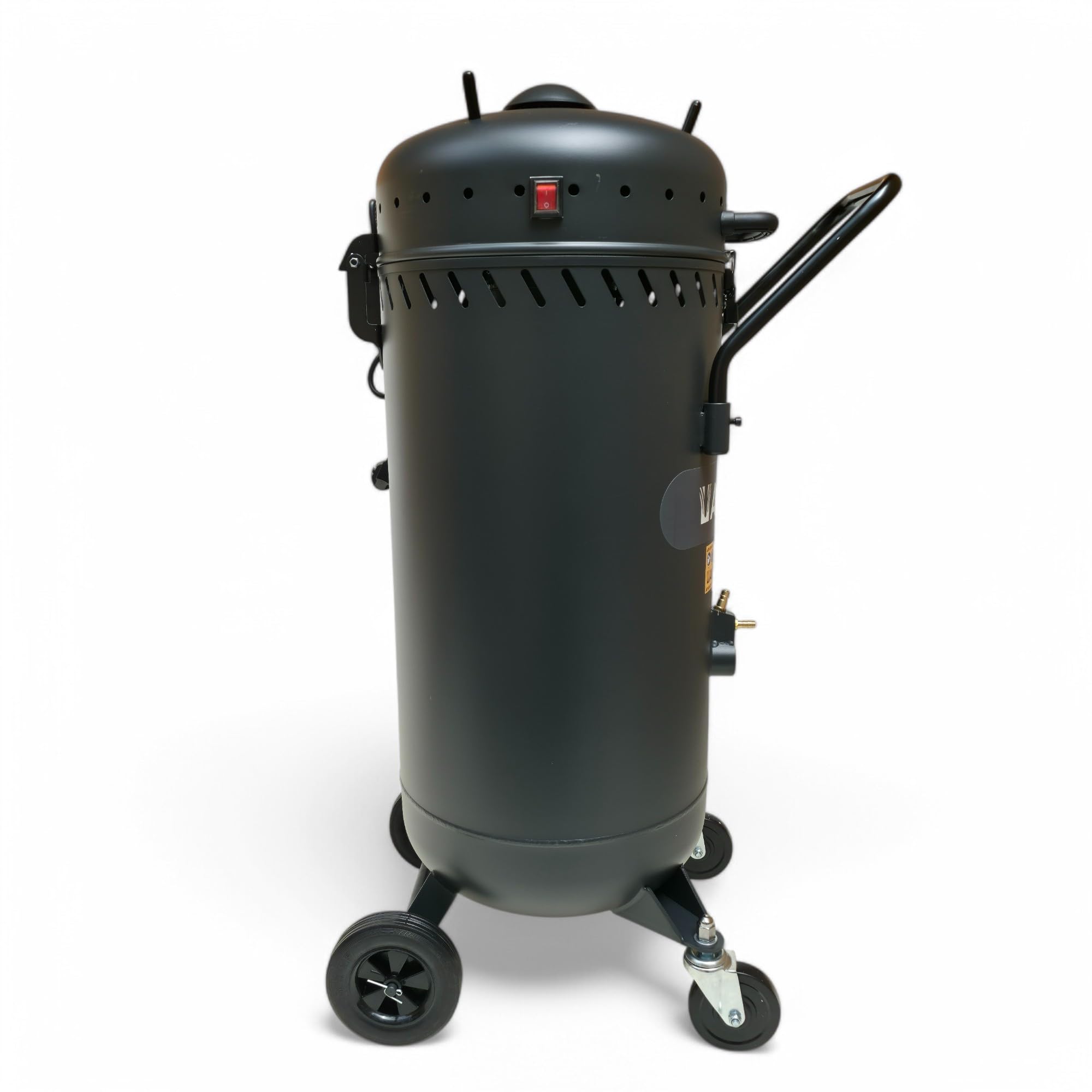Arenadora móvil de 80 l, con manguera de 2,5 m, 3-6 bares de presión de trabajo con sistema de vacío, sistema de chorro de arena