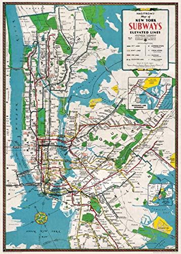 Cavallini Decorative Paper - New York City Subway Map 20