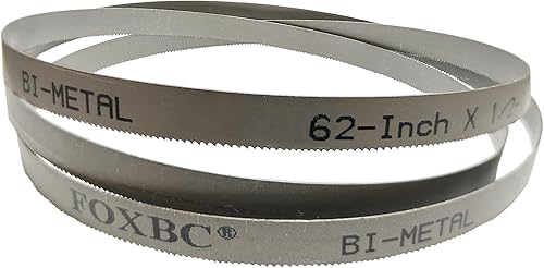 Miniatura 2 de FOXBC Hojas de sierra de cinta de metal de 62 pulgadas, corte de metal de 62 x 12 x 24 TPI para Craftsman, Delta, POWERTEC, Ryobi, Wen, Skil de 9