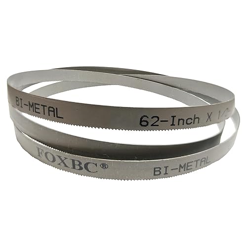 Miniatura 2 de FOXBC Hojas de sierra de cinta de metal de 62 pulgadas, corte de metal de 62 x 12 x 24 TPI para Craftsman, Delta, POWERTEC, Ryobi, Wen, Skil de 9