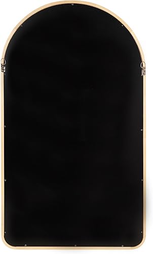 Miniatura 7 de Kate and Laurel Talma - Espejo de pared con arco alto, estilo bohemio, 20 x 36 pulgadas, natural, moderno espejo de arco con marco de madera de