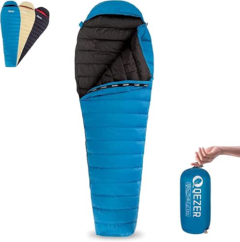 Ultralight Down Sleeping Bag for Adults with 600 Fill Power,