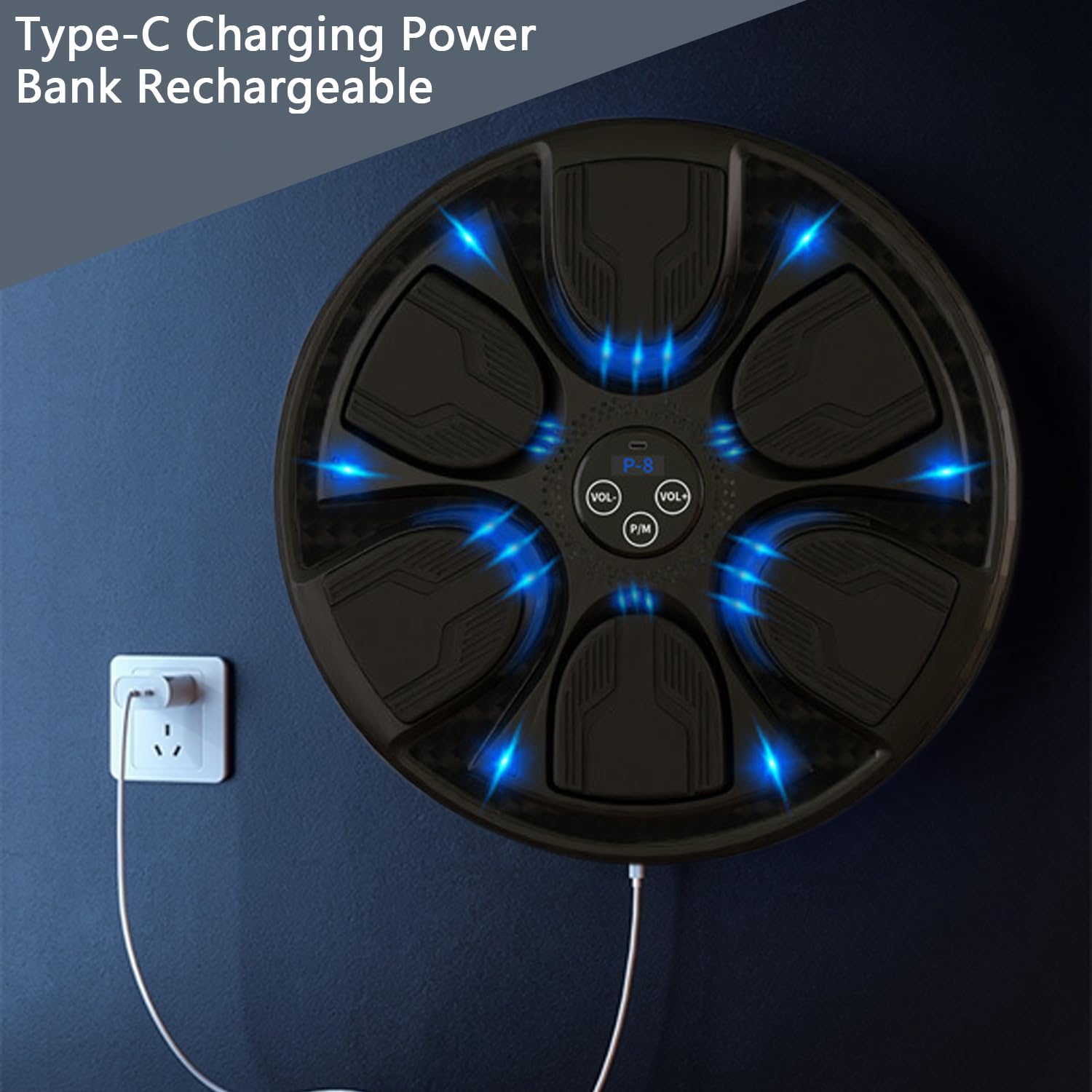 Macchina Da Boxe Musicale Con Guanti - Bluetooth, 3 Velocit&agrave;, Con Ventose Per Parete, Per Adulti E Bambini