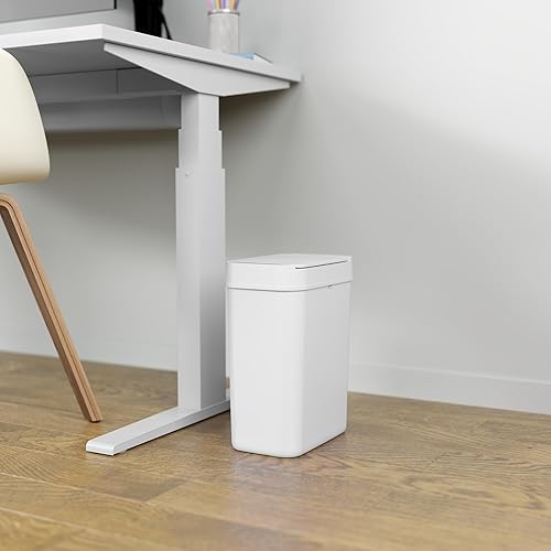 Miniatura 4 de iTouchless Cubo de basura con sensor de baño de 3 galones, 10 litros, sin contacto, delgado, automático, pequeño, con tapa, cesta de basura