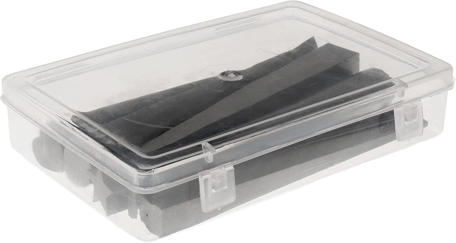 The Beadsmith Mini Mandrel Set - 7 Piece Kit: Oval, Square, Drop, Rectangle, Triangle, Heart & Star - Metal Jewelry Forming Tool - Consistent Shapes Every Time - Plastic Storage Case Included